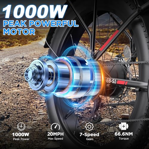 Funhang 1000W Electric Mountain Bike