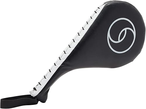 Miniatura 8 de Maplefield Juego de 2 almohadillas para patadas, color negro, 15 x 2.5 x 7.5 pulgadas, almohadillas de taekwondo y paletas de kickboxing, regalos de