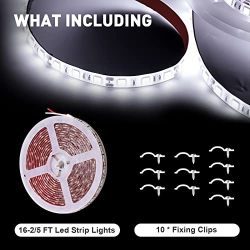 Juiohaky Rv Awning Lights Rv Lights Exterior Rv Awning Led Light Strip Camper Awning Lights Waterproof, Ideal For Rv Outdoor Light, Rv Underbody Led Lights, Rv Underglow Led Light Kit (White, 16.4Ft) #TOP5