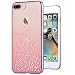 iPhone 7 Plus Case,Comma [Polka Crystal Series] Original Swarovski Element Hard [PC Transparent] Case for iPhone 7 Plus Case (Rose Gold Polka)