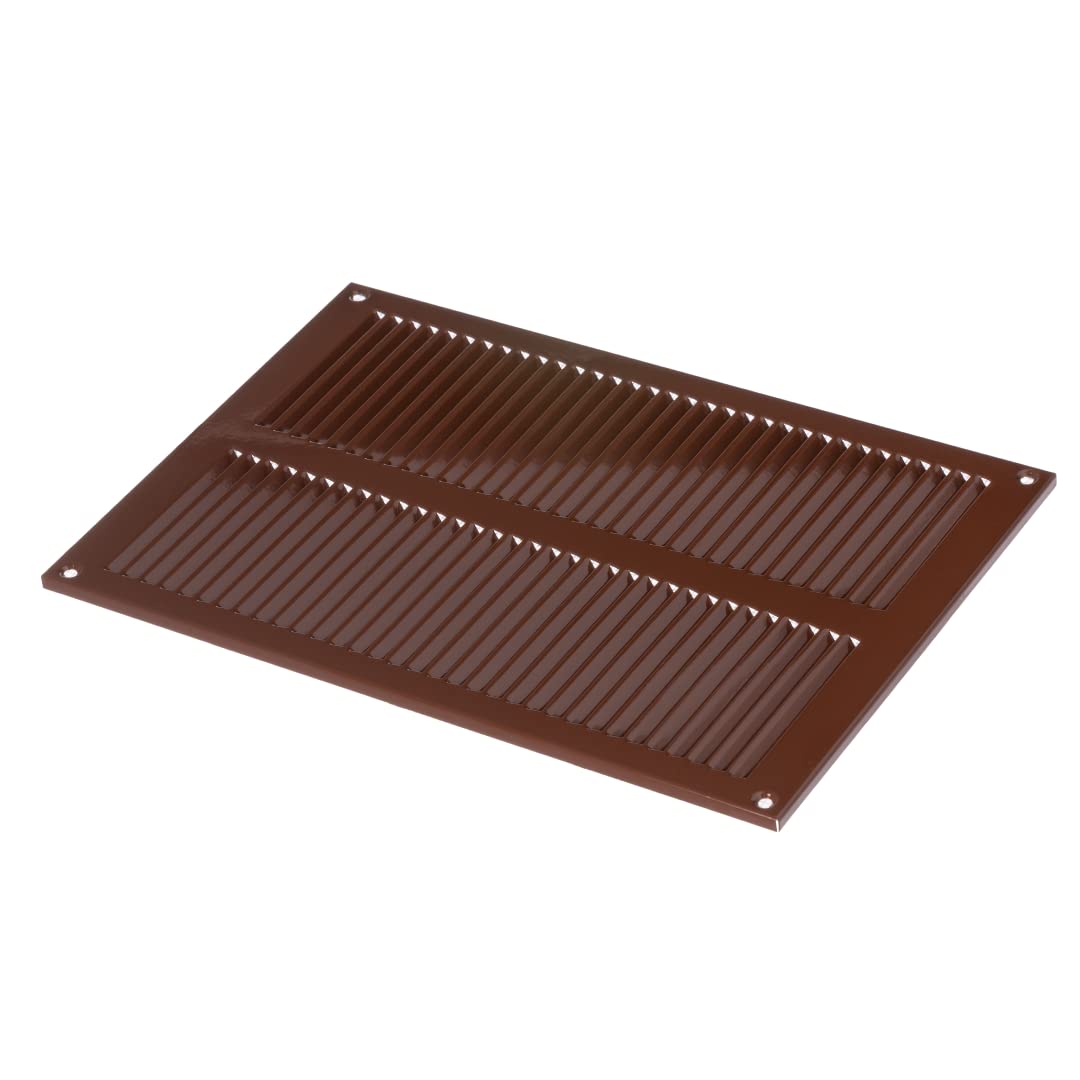 Griglia Di Ventilazione Metallica 500x500mm - Protezione Insetti, Montaggio A Incastro, Colore Marrone - Foto 3