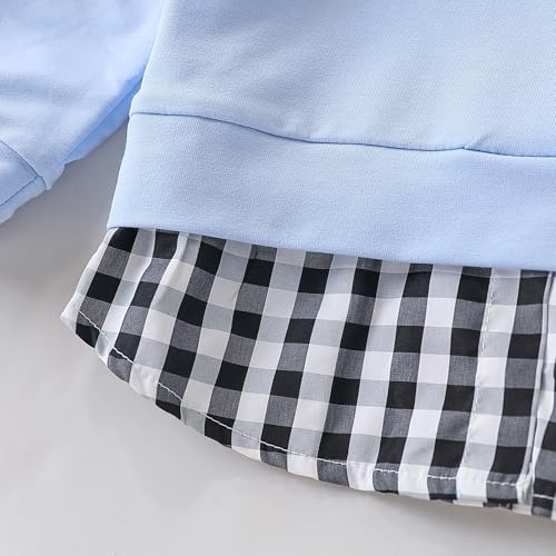 Image of KIDLAGA Toddler Boy Clothes Long Sleeve Sweatshirt Tops and Pants Boys 2-Piece Kids Winter Outfits