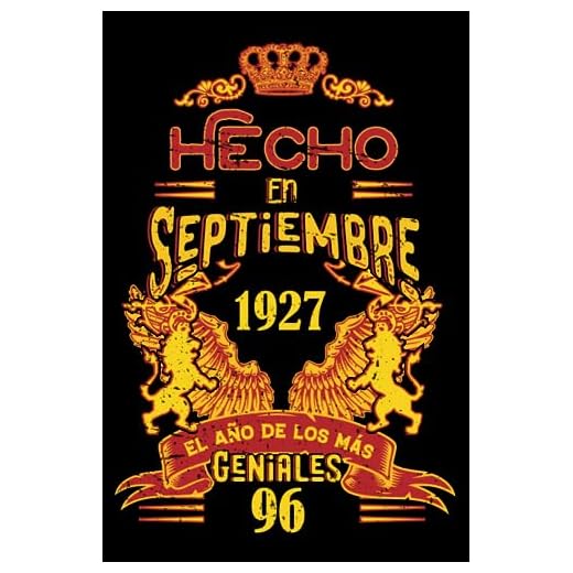 Hecho En Septiembre 1927 El Año De Los Más Geniales: 96 Aniversario Cuaderno personalizado 96 años regalos Feliz 1927 cumpleaños ideas de regalos