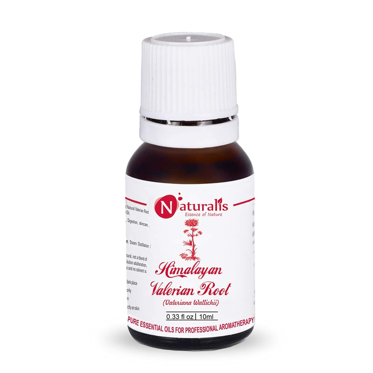 Naturalis Essence of Nature Himalayan Valerian Root Essential Oil 100% Undiluted Pure and Natural Therapeutic grade Relief from Stress & Anxiety, Restful Sleep and Aromatherapy (10ml, Valerian Root)