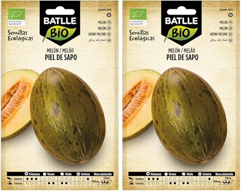 Graines Bio de Batlle - Melon peau de Crapaud (70 graines) (Lot de 2)