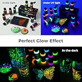 ARTFLY 12 Bright Colors 60ml/2oz Glow in The Dark Acrylic Paint Set, Perfect for DIY Projects, Halloween & Christmas Decorations - Image 6
