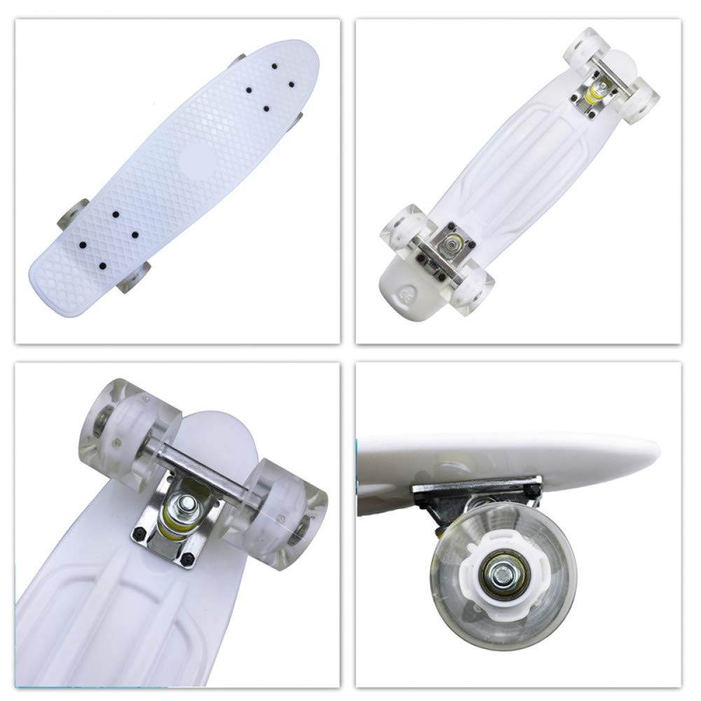 Mini Cruiser, Skateboard for Beginners Kids, 22inch PP Panel Child Skateboard,for Outdoor Sport Fish Board Non-Slip Deck