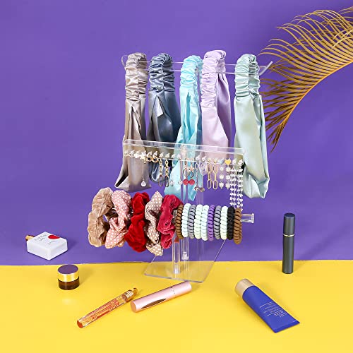 Lovnfc Headband Holder, Headband Organizer Acrylic Clear Hairband Hair Hoop Earrings Display Stand For Girls Women #TOP5