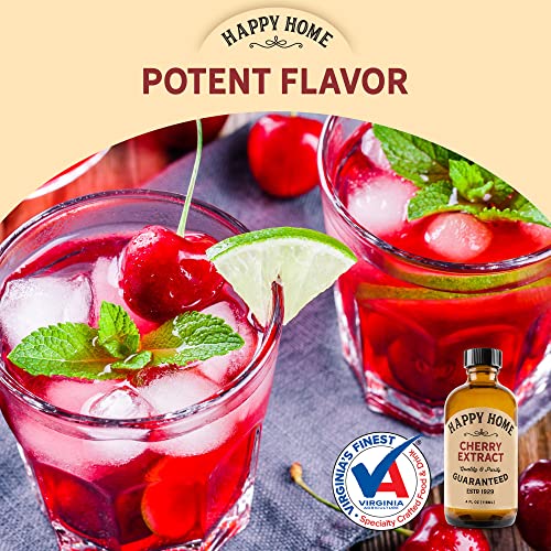 Happy Home Natural Cherry Flavor - Certified Kosher, 4 Oz. #TOP4