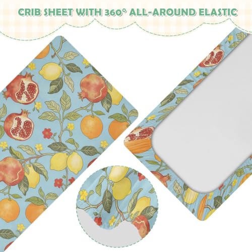 Drap-housse imperméable William Morris Grenade lit bébé 71x132 cm - 5