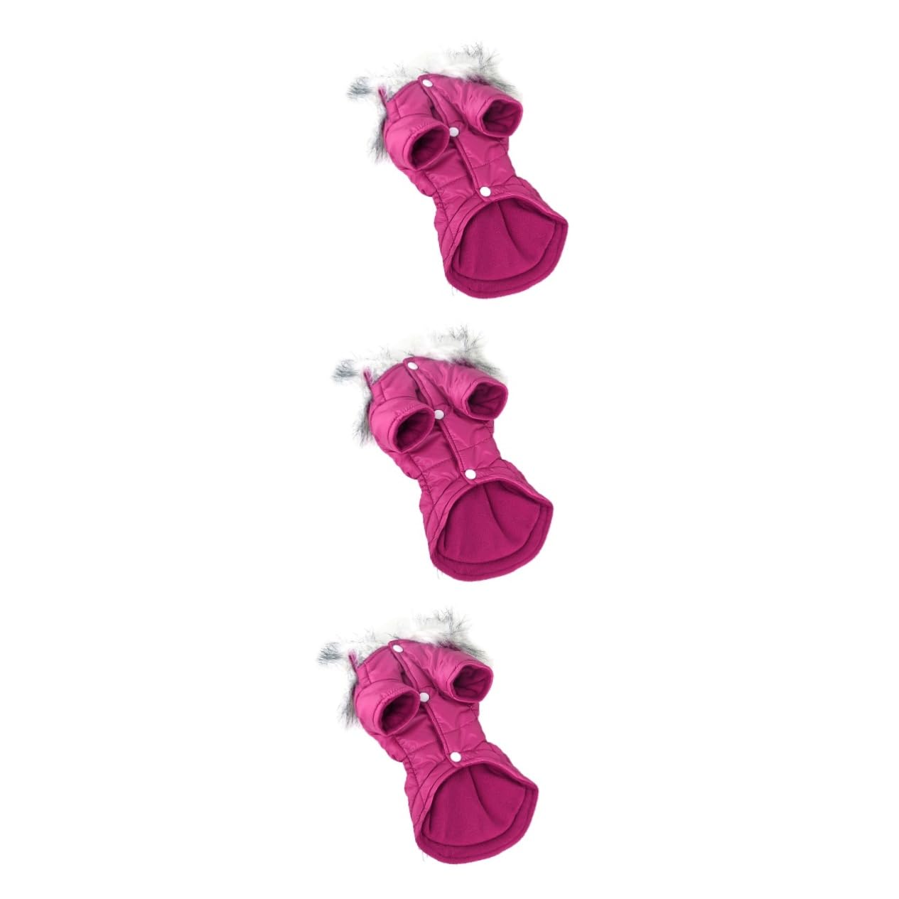 Manteau de chien de compagnie pour promenades hivernales, style zippé rosy