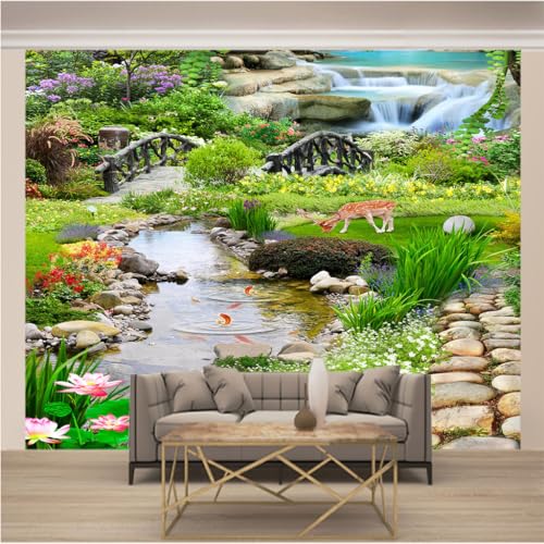Papier peint intissé 3D anti-murs vides grand format paysage nature salon