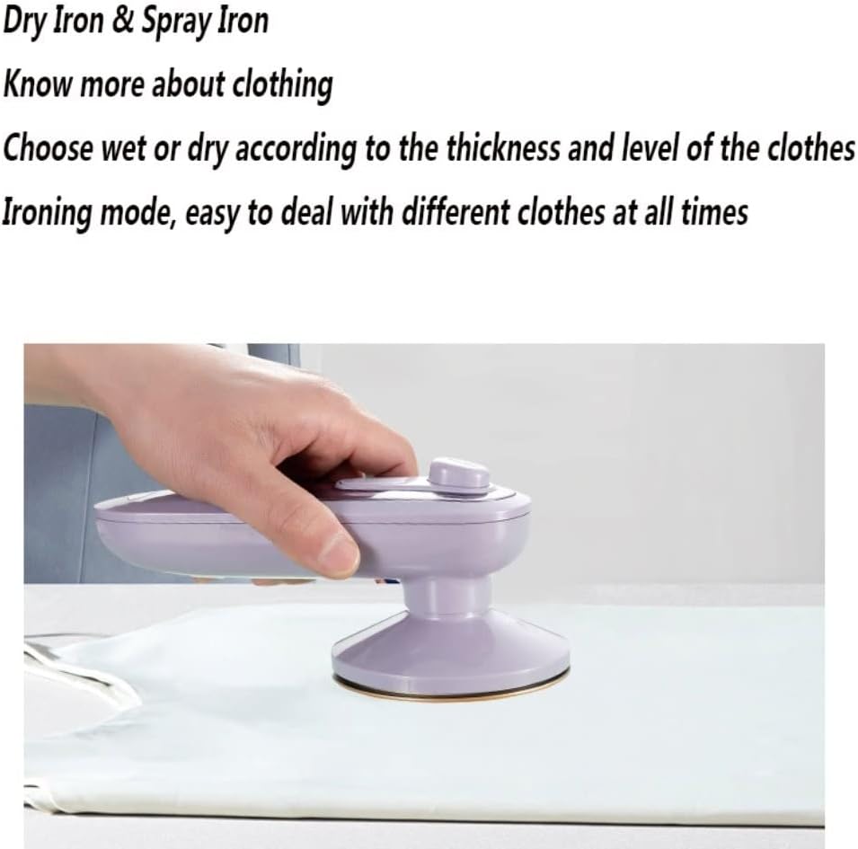 Lancha A Vapor Para, Portable Steam Pot Handheld Ironing Machine Home Mini Electric Iron Portable Garment Steamer (Color : Red)