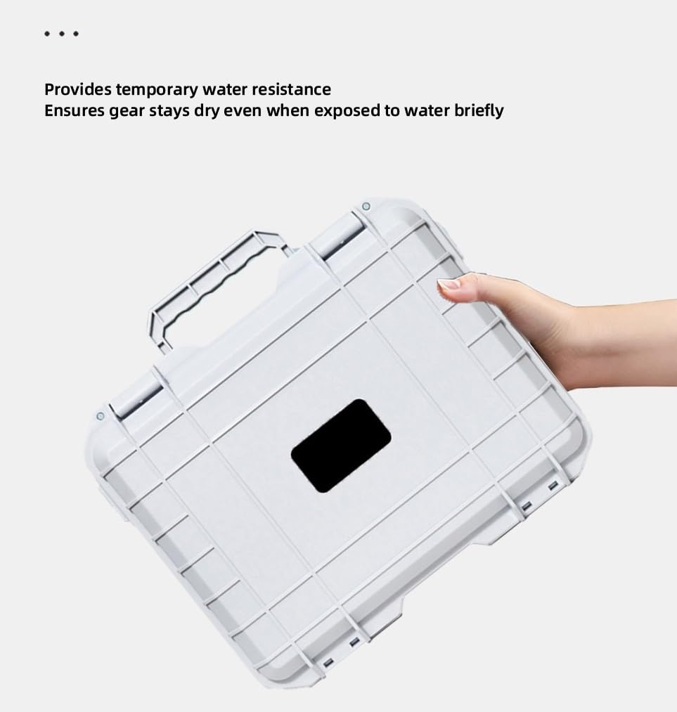 Hartschalen-Tragetasche für Antigravity A1 Explorer Bundle, wasserdichte Reise-Etui, Aufbewahrungstasche für Antigravity A1 Drohne, Visionbrille, Grip-Controller, Ladehub und Zubehör, weiß, SIMPLE