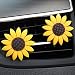 2xPACK Sunflower Car Accessories Cute Car Air Freshener Sunflower Air Vent Clips Automotive Interior Trim Girasoles Car Decorations Gift (AA)