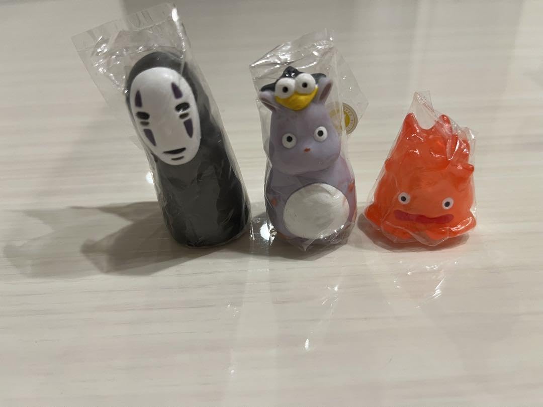 Amazon.co.jp: ジ ブ リ 指人形 カオナシ 坊ネズミ カルシファー