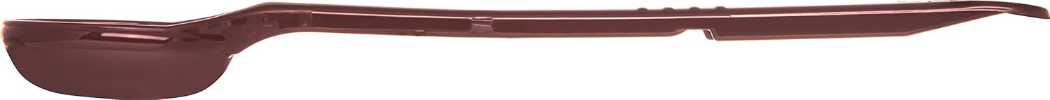 CFS 395801 Solid Long Handle Portion Control Spoon, 1.5 oz, Reddish Brown (Pack of 12)