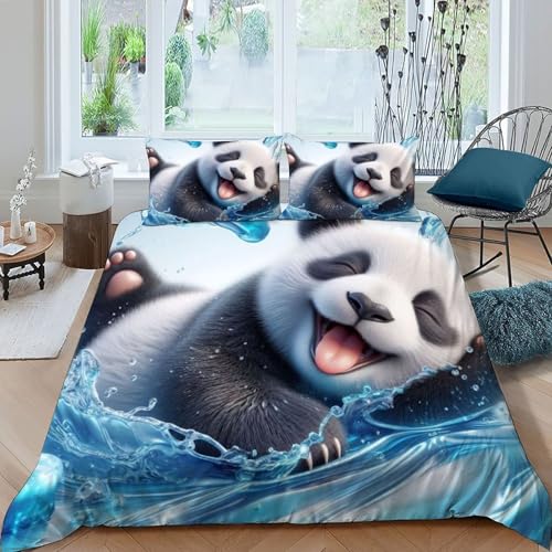 Fermeture éclair facile sur cette housse de couette King microfibre animaux