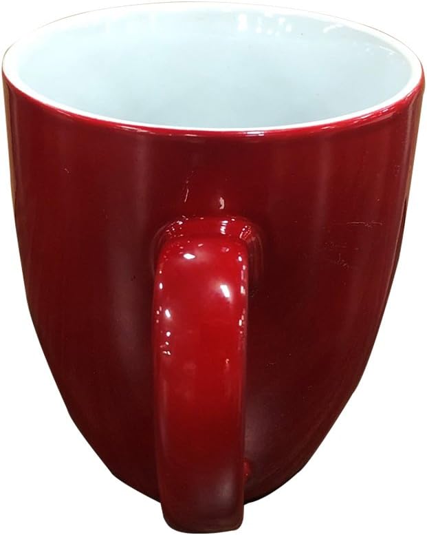 GiftsForYouNow Any Message Here Red Bistro Personalized Ceramic Coffee Mug with Text, 16 oz.