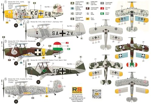 Kit RS Models B 131D 1/48 haute précision pour modéliste chevronné - 2