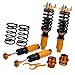 Coilovers for Volvo S70 1998-2000, Suitable for Volvo 850 1992-1997 Spring Shock Absorbers Struts, Height Adjustable Coilovers Suspension Kit Amortiguador Lowering Kit by 1-3” Gold