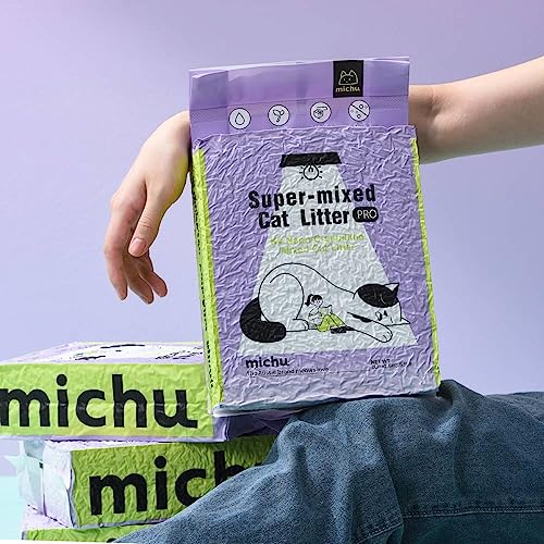 Michu Mixed Tofu Cat Litter, Heavy Duty Flushable Kitty Litter, 5.5Lb/88Oz, 4 Pack - Thumbnail 5