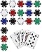 Poker Edible Cake Topper Royal Flush Cake Topper Casino Chips