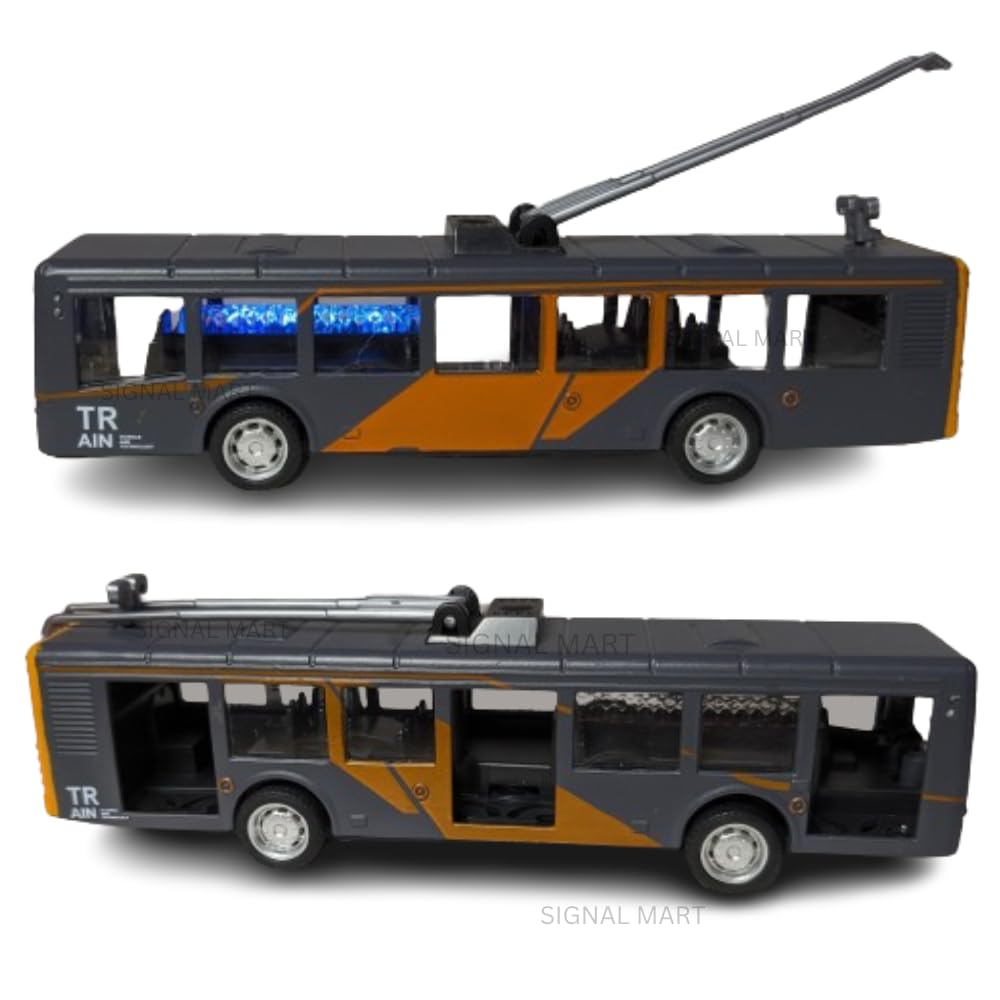 SIGNAL MART New Game Diecast Alloy Metal Train Pull Back Diecast Car Scale Model Pullback With Sound Light Mini Toy Train For Kids Boys Pack Of 01 (Without Door), Multicolor