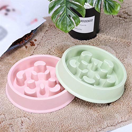 Hond Kom Slow Feeder Plastic Anti Verstikking Puppy Kat Eet Schotel Kom Anti-Slurpend Voedsel Bord - Afbeelding 4