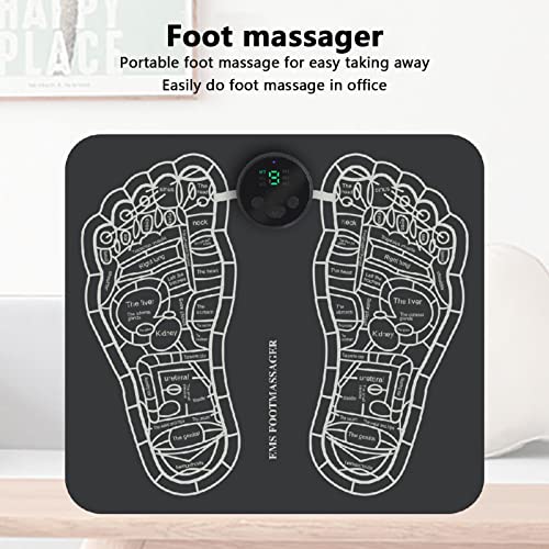 Tapete Massageador de Pés - Tapete de massagem leve de 6 modos para os pés - Almofada de massagem no