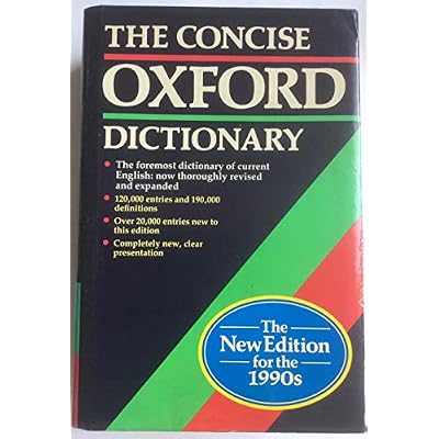 The Concise Oxford Dictionary of Current English