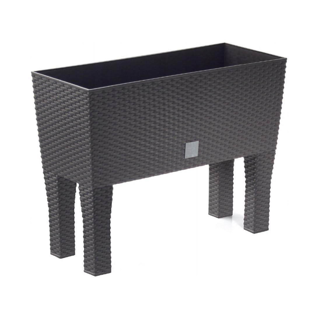 Prosper Plast DRTC600H-440U 60 x 25 x 46 cm Rato Case High Flowerpot - Dark Brown