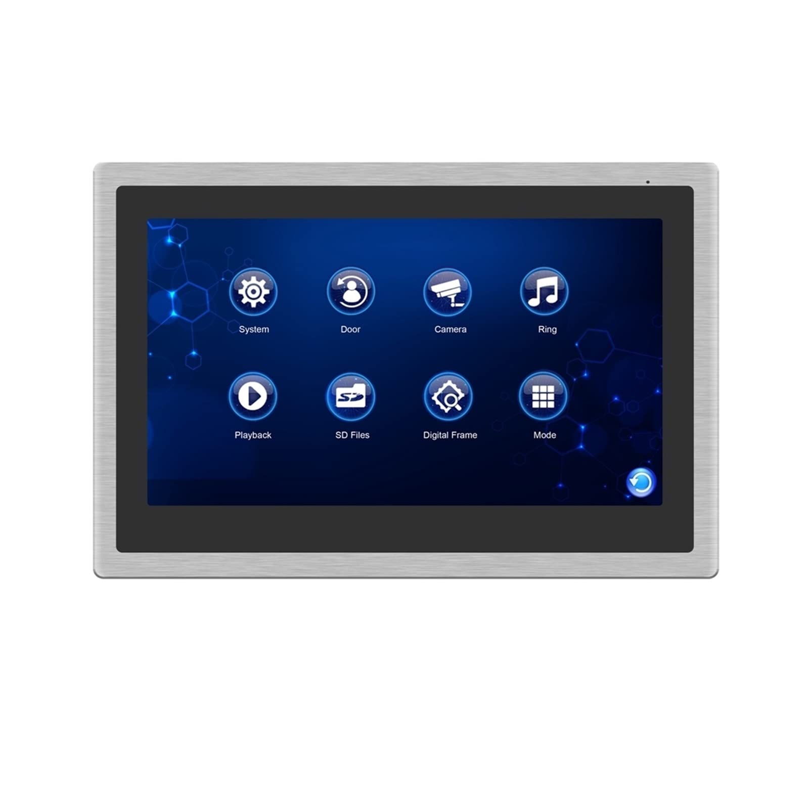 Telecamera campanello wireless, Monitor Video Citofono cablato Il Touch Screen Da 10 Pollici Supporta la registrazione di Rilevamento Del Movimento Collegamento Della Fotocamera Esterna Campanello A