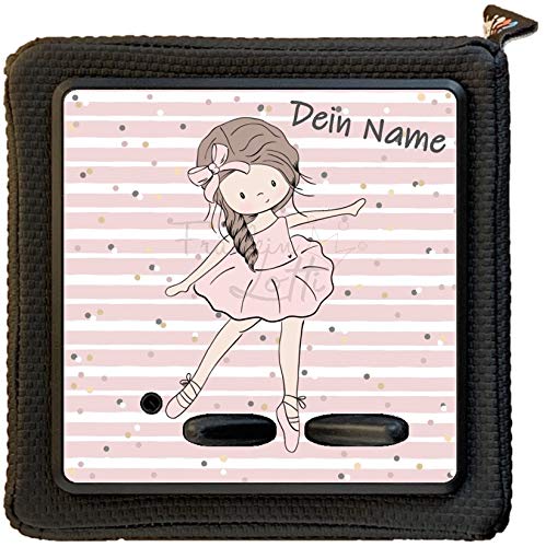 Fräulein Lotti - Motivfolie und Schutzfolie als Zubehör für die Toniebox 1 - Ballerina Mia | Selbstklebend | Passgenau | Form wählbar | Optional mit Namen