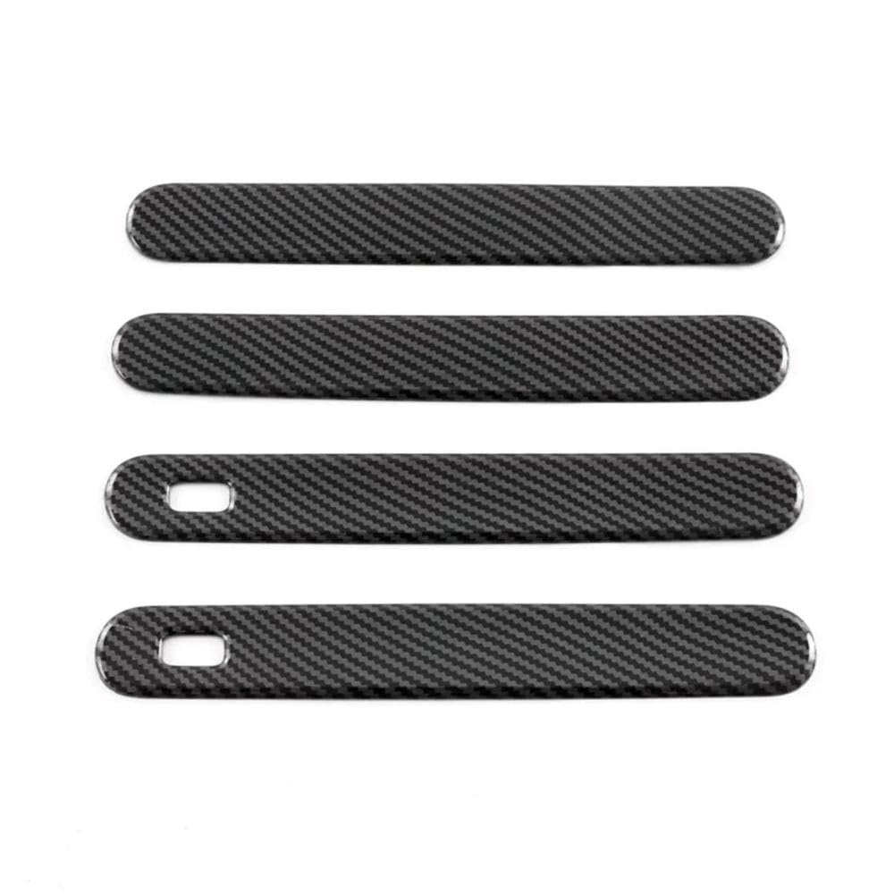 SXQPOCAR Car Exterior Door Handle Cover Cap Trim for Changan UNIV 2023 2024 Accessories Carbon Fiber Replacement Parts