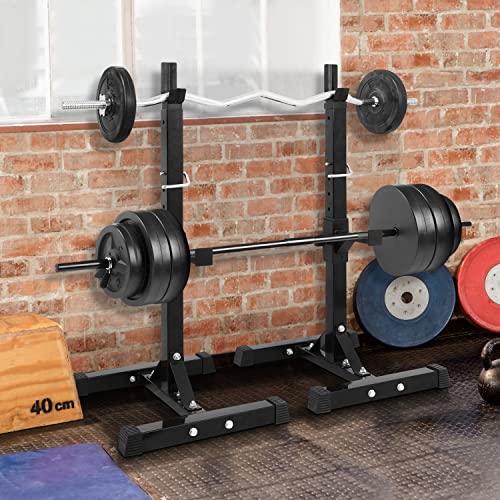 Zeny Adjustable Squat Rack Stand, Barbell Rack For Bench Press, Weight Lifting Rack For Home Gym Strength Training, Max Load 550Lb #TOP3