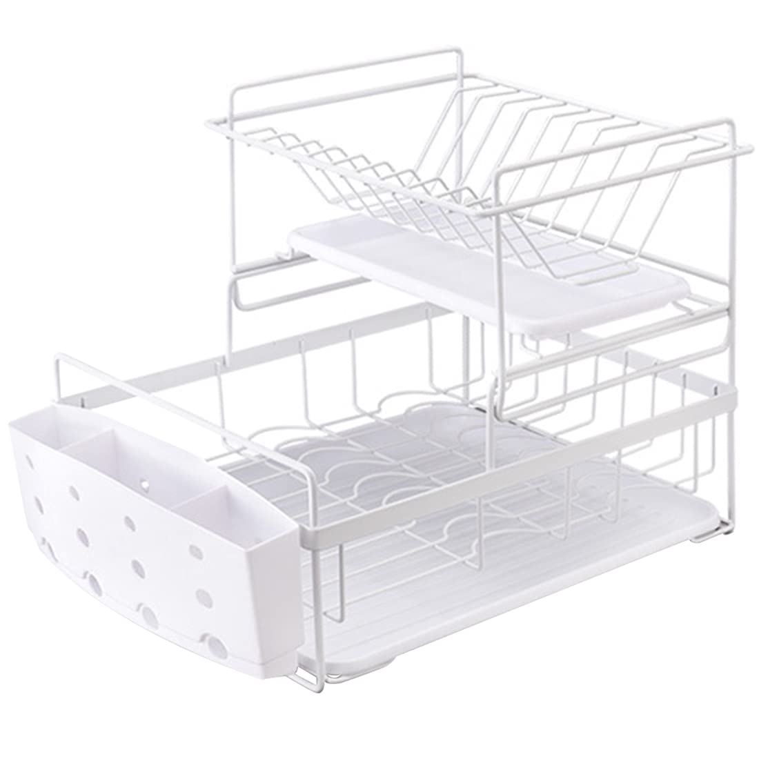 Buy Feibrand Dish Rack Sink Drying Kitchen Metal Drainer Rack 2 Tier