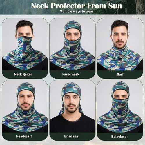 Image of Balaclava Full Face Masks Summer Balaclava Long Face and Neck Cover Breathable Sun Protection for Men Women