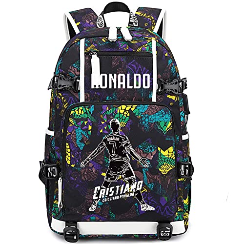 Soccer Player Star Cristiano Ronaldo Multifunction Backpack
