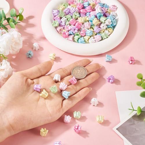 Perles opaques en acrylique légères et robustes Beadthoven pour bracelets et DIY - 5