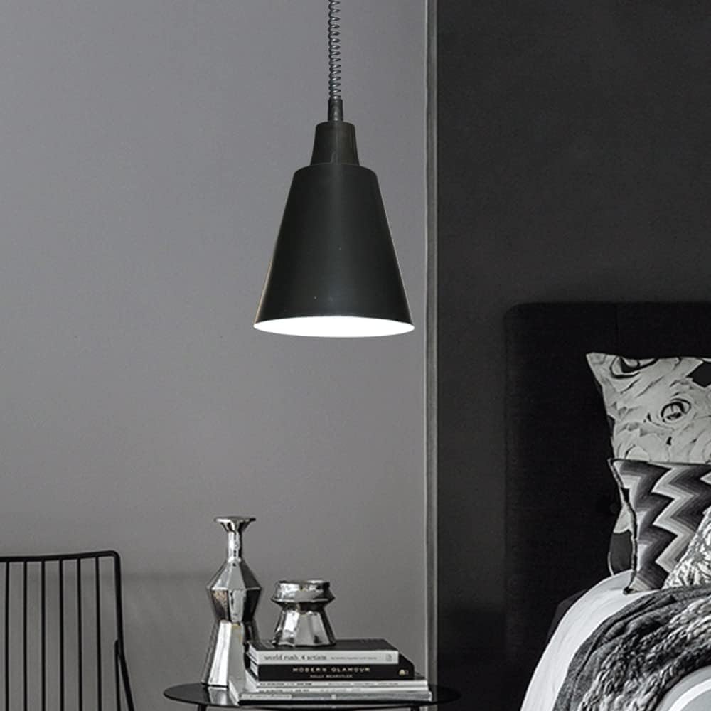 Nowoczesna metalowa lampa wisząca retro z pojedynczą głowicą 1, lampa wisząca - spersonalizowana, światło