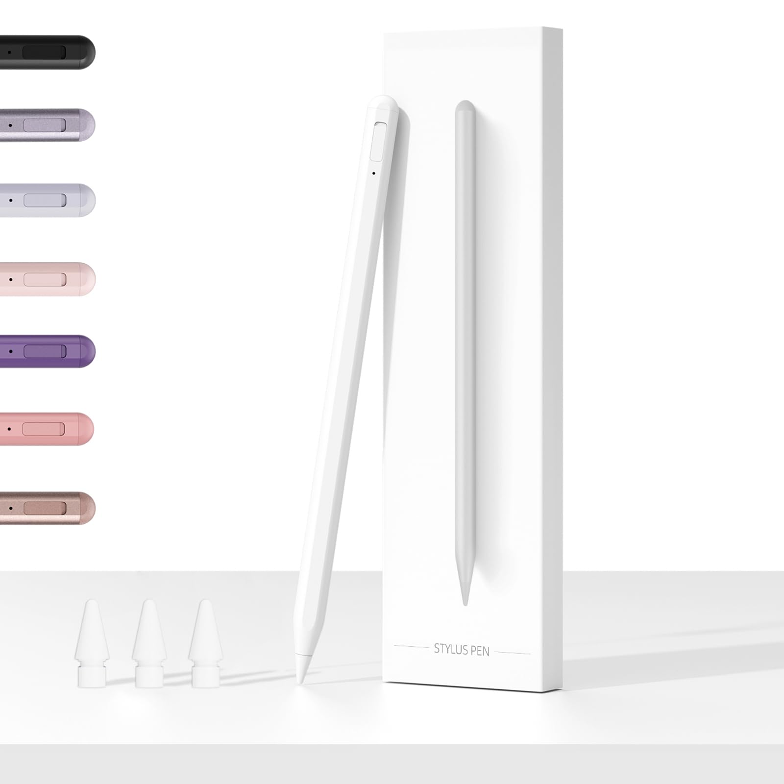 UOGICStylus Pen with Shortcut Function, Active Pencil for iPad 6/7/8/9/10, Pro 11"/12.9", Air 3/4/5, Mini 5/6, Pro M4, Air M2