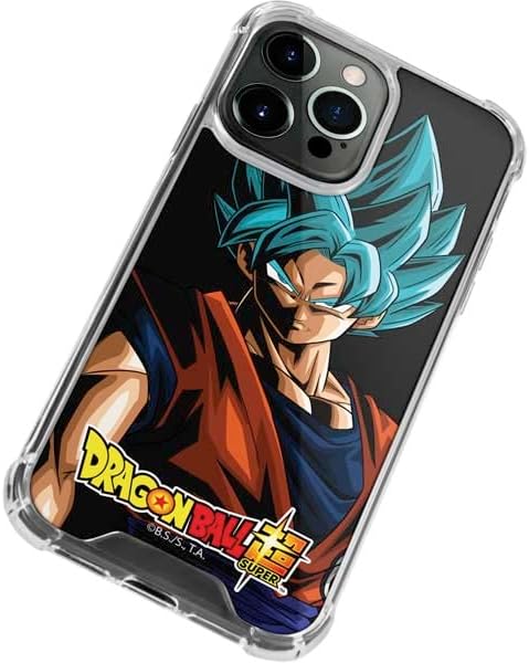 Skinit Clear Phone Case Compatible with iPhone 14 Pro Max - Officially Licensed Dragon Ball Super Goku Design