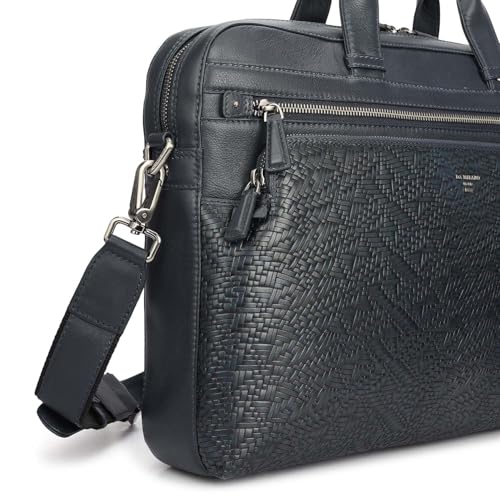 Image of Da Milano LeatherLaptop Bag for Men & Women | Laptop Messenger Bag | Fits Up To 16 inch Laptop | Ideal for Office Purpose (6285L-D)