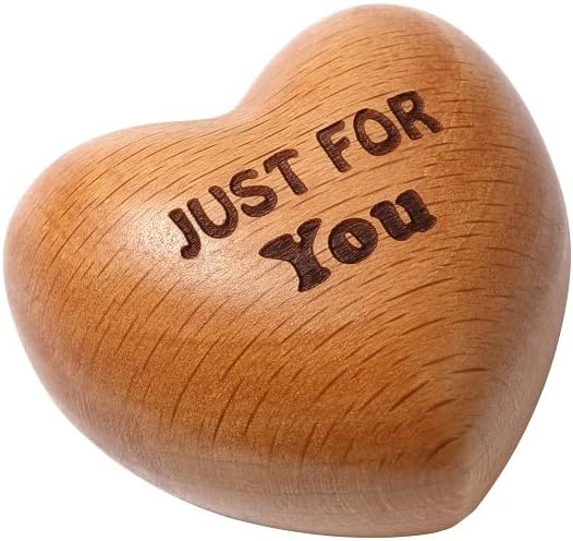 Wooden Heart Ornaments, Just For You, Tiny Hug Token, Special Hand Holding Gift For Love,Gifts For Couples