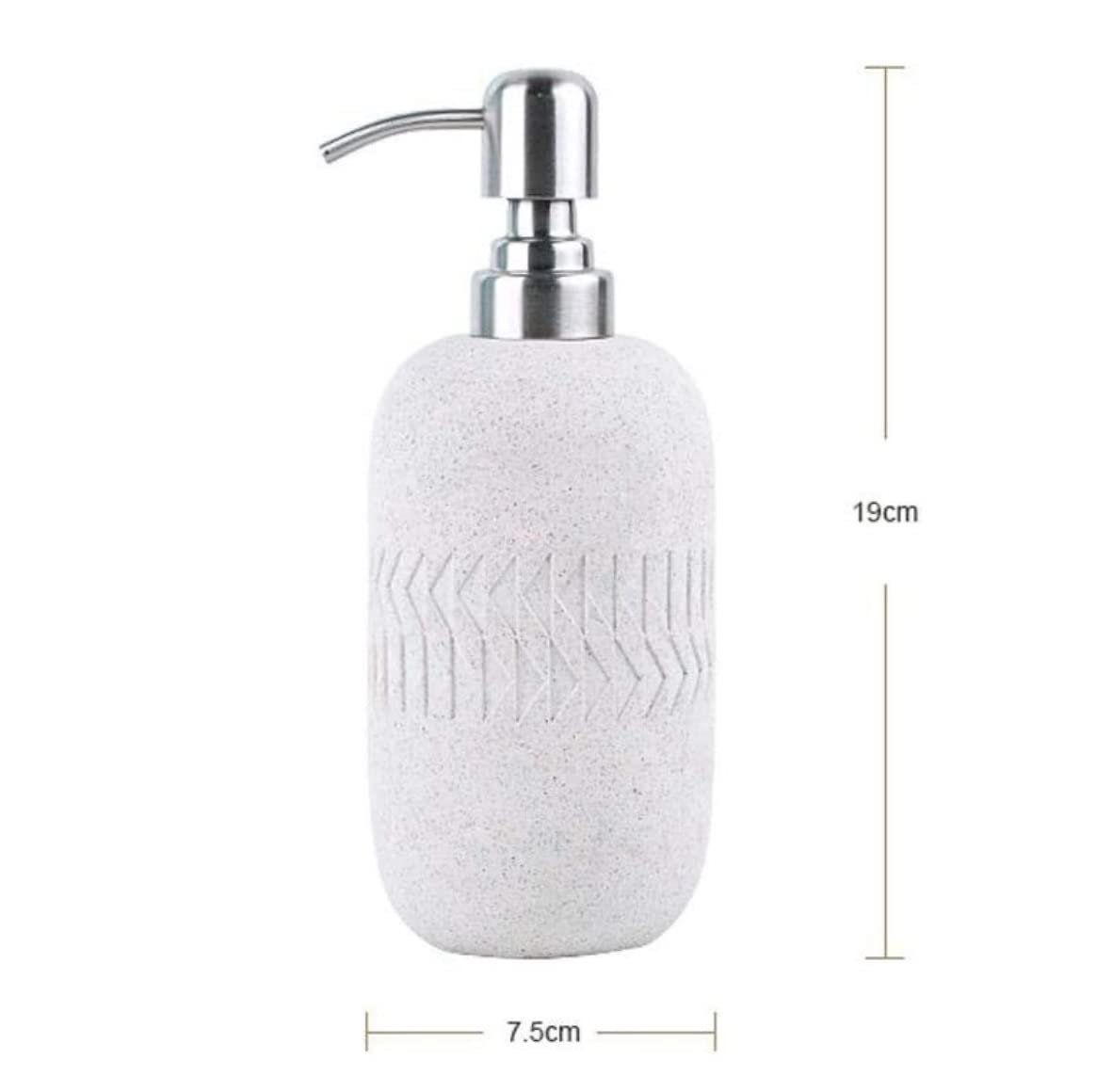 Dispensador Jabón Set Conjunto de Accesorios de baño Conjunto de baño de 4 Piezas Conjunto de baño con patrón de triángulo nórdico Decoración de Lavado para Regalo Baño Accesorios(Grün)