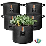 The Growing 5 Pack 5 Gallon Fabric Grow...