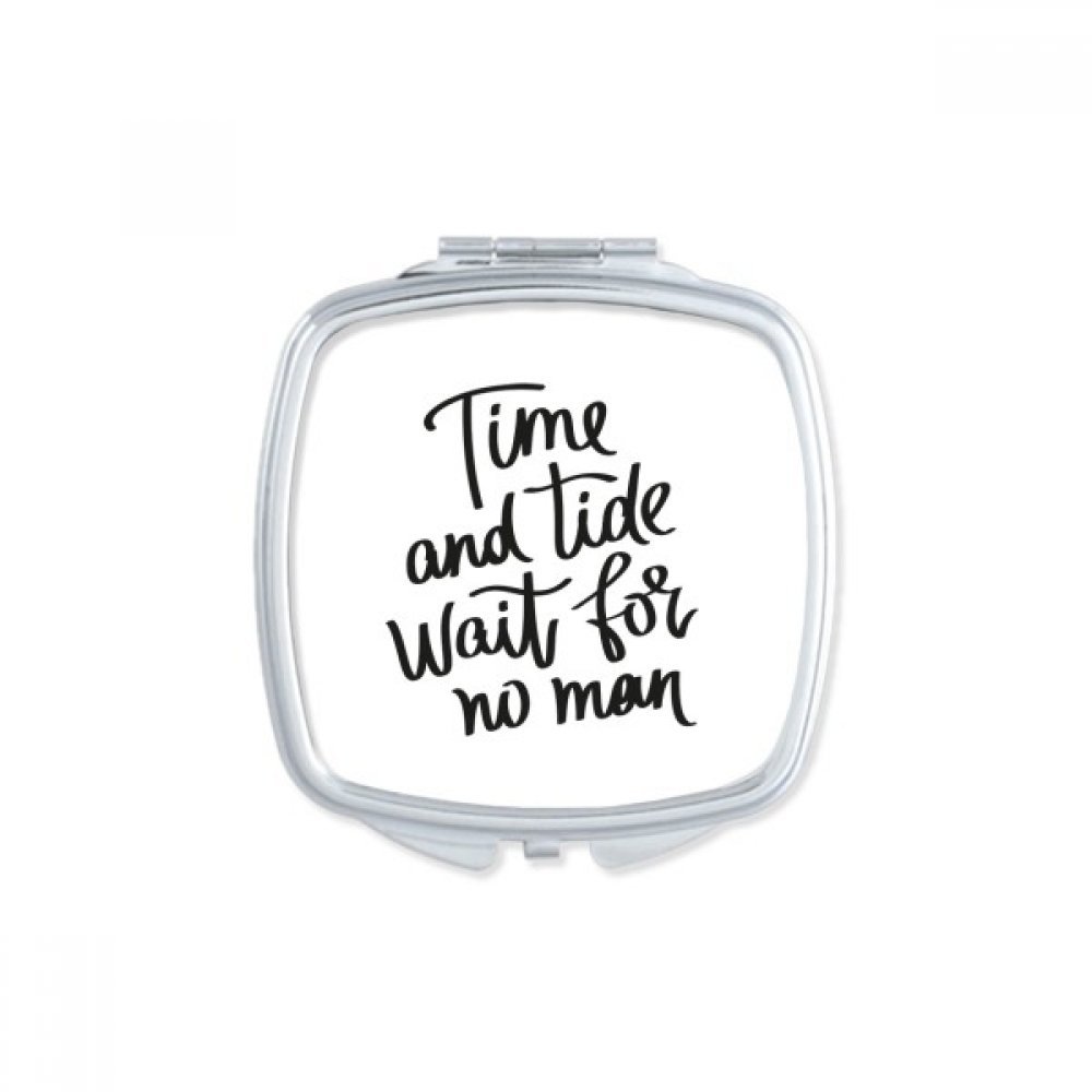Miroir de maquillage carré compact avec message inspirant une idée cadeau originale