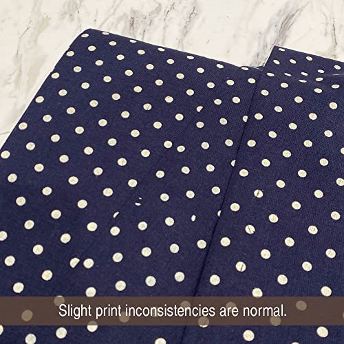 Premium Americana Navy Blue Polka Dot Cotton Fabric - Versatile Homespun Material for Crafts and Quilting, Sold by the Yard 7 Premium Americana Navy Blue Polka Dot Cotton Fabric - Versatile Homespun Material for Crafts and Quilting, Sold by the Yard - Image 6