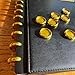 Premium Aluminum Discbound Planner Discs – 11 Pack – Smooth Page Turning – Compatible with Happy Planner, TUL, ARC – FeroniArt (Gold, 1)